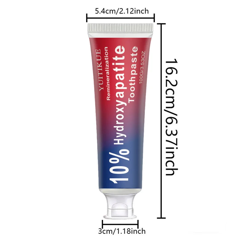 YUITIKUE 10% Hydroxyapatite Toothpaste Teeth Whitening & Enamel Repair