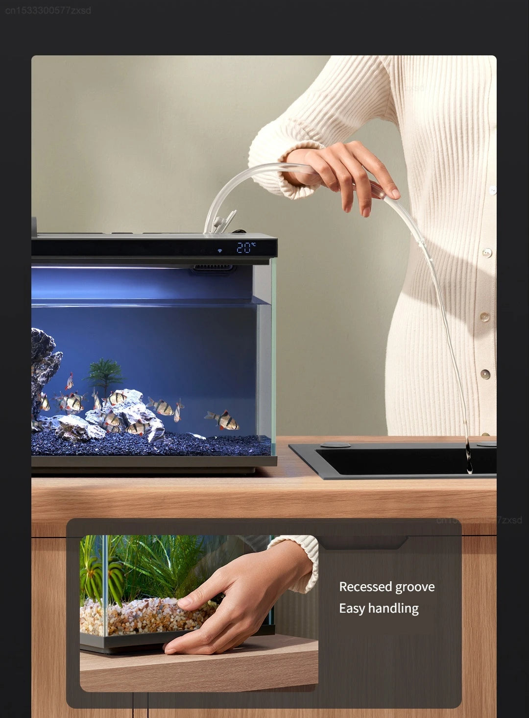 Mijia Smart Fish Tank MYG100 App Controlled Aquarium with Auto Feeder - 15