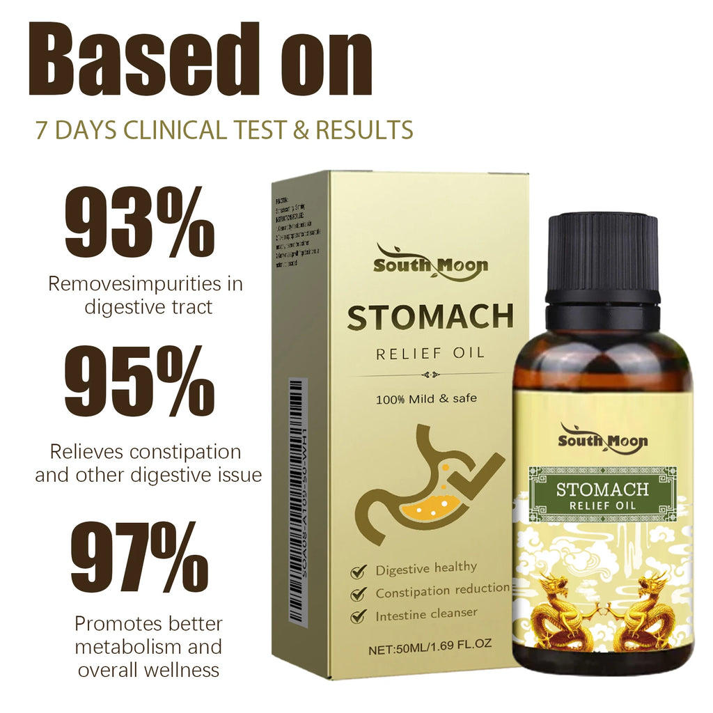 Herbal Abdominal Massage Oil for Natural Stomach Relief