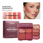 4-Shade Soft Focus Blush and Highlighter Palette