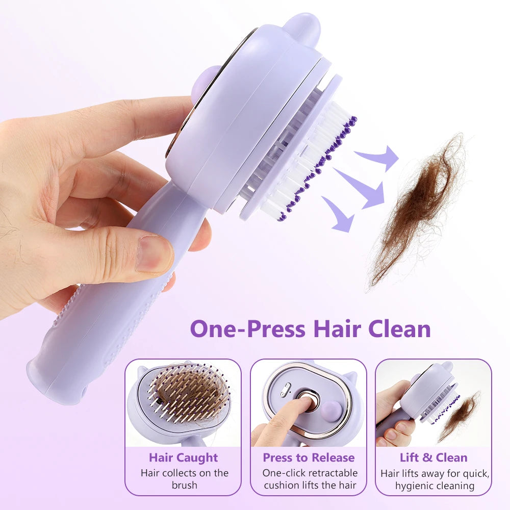 Electric Mist Spray Scalp Massaging Hair Brush