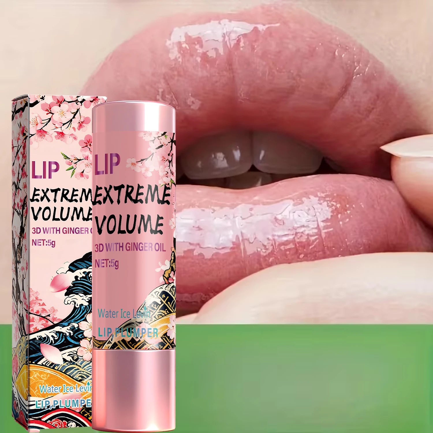3D Lip Plumper Gloss with Ginger Oil Volumizing Hydrating Care - 5