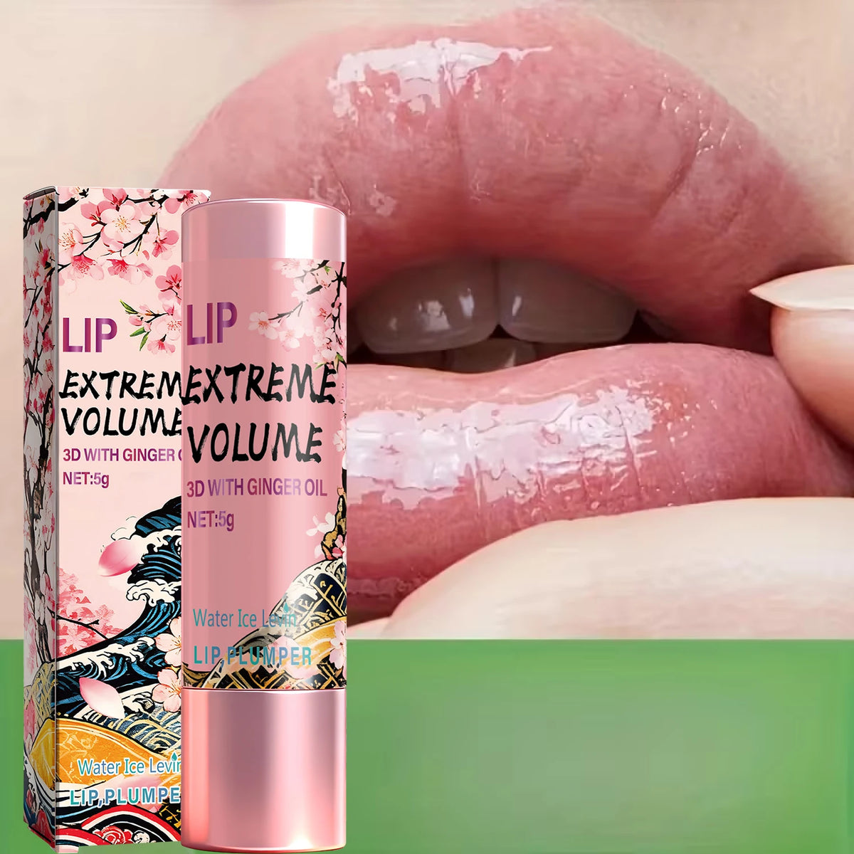 3D Lip Plumper Gloss with Ginger Oil Volumizing Hydrating Care