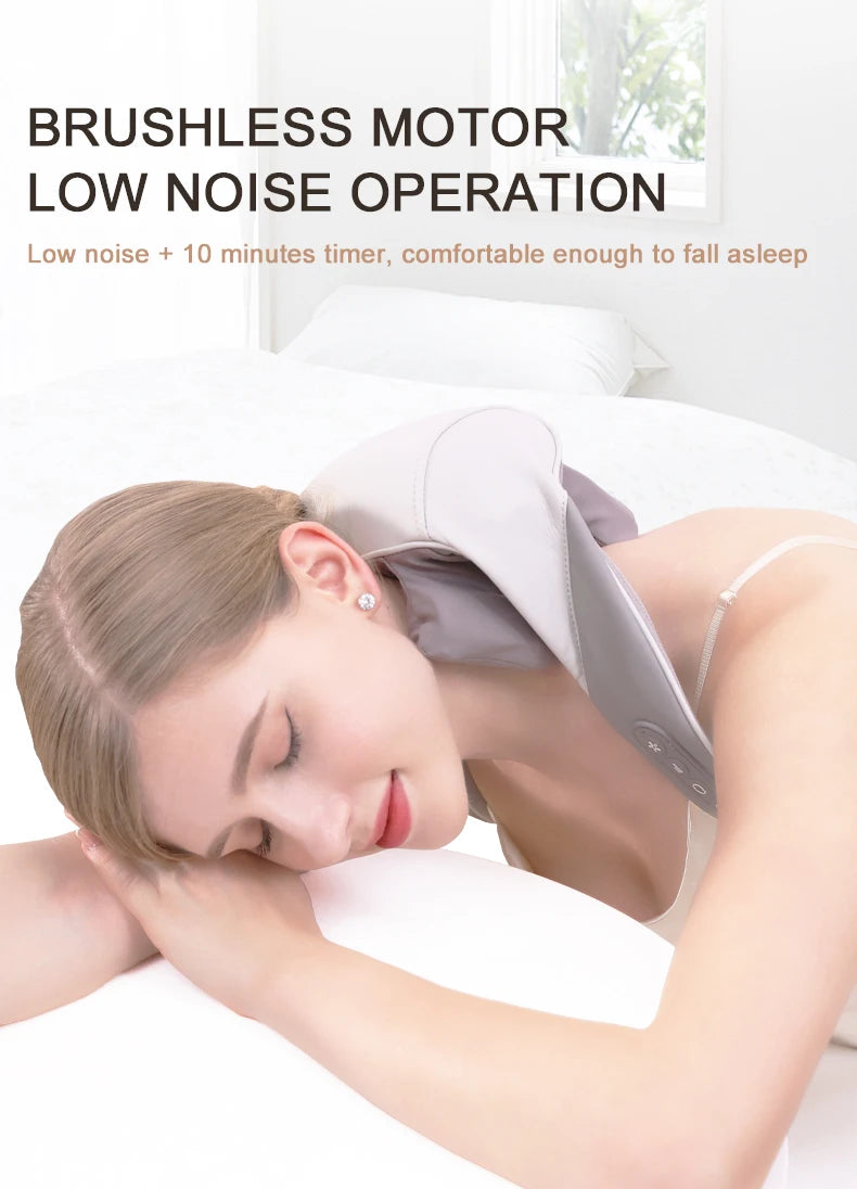 Wireless 6D Deep Tissue Neck and Shoulder Massager with Heat