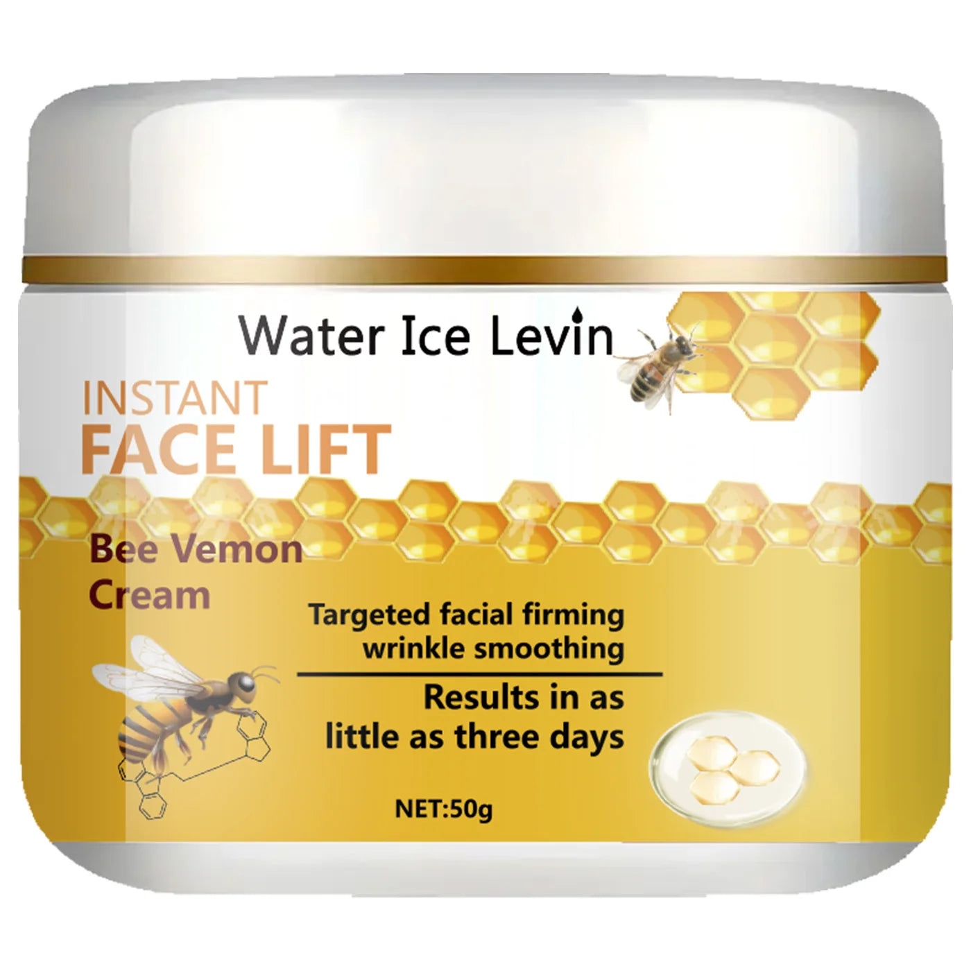 Water Ice Levin Bee Venom Anti Aging Face Cream Firming Moisturizer - 13