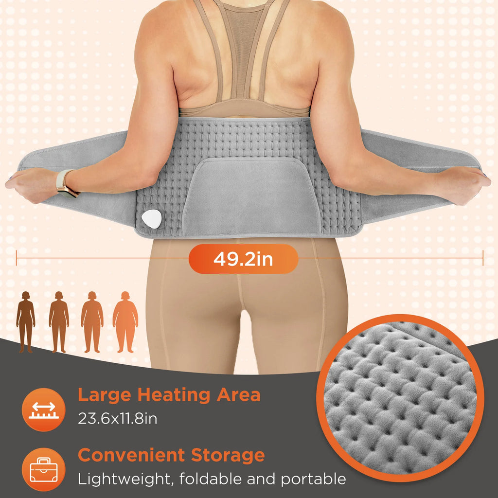 Electric Heated Waist Wrap with Hand Pockets