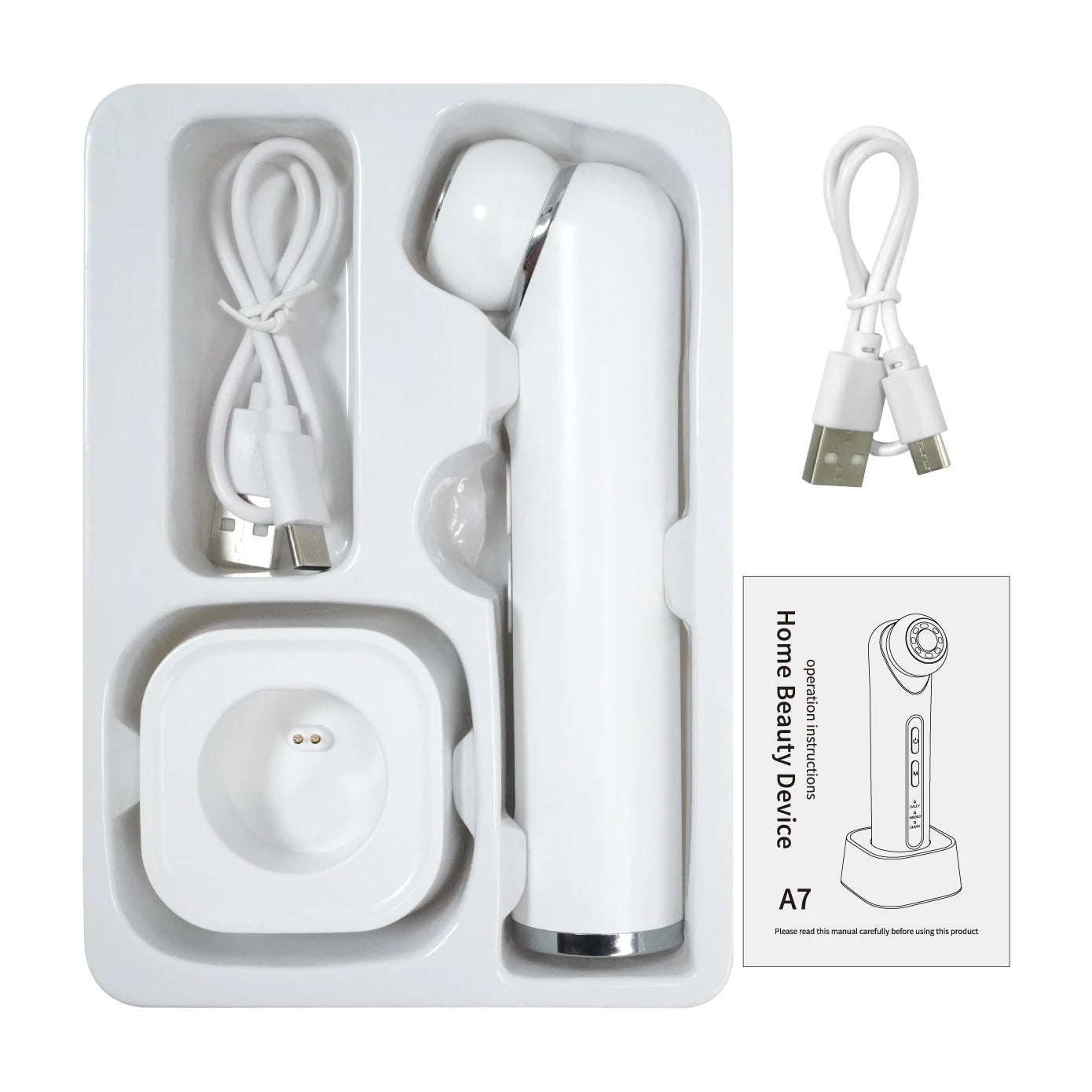 3-in-1 LED Photon Eye Facial Massager for Dark Circles and Puffiness - 6