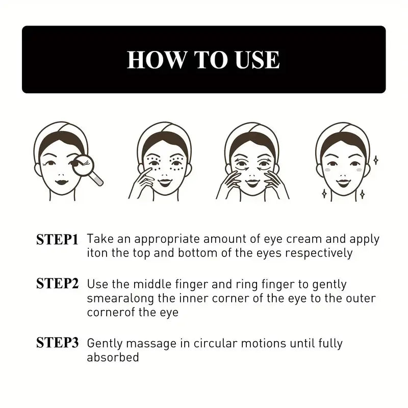 Instant Firming Eye Cream Anti Aging Tightening Treatment for All Skin - 4