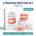 Adjustable Temporary Cosmetic Dentures for Instant Smile