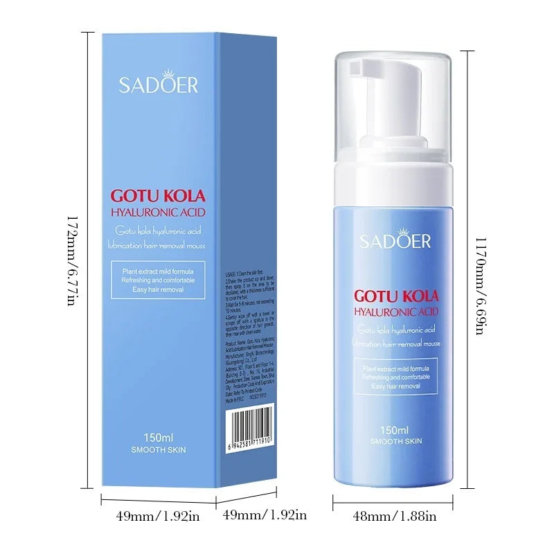 Sadoer Centella Hyaluronic Acid Hair Removal Mousse Gentle Body Foam - 5