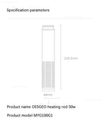 Mijia 50W Smart Aquarium Heater Intelligent Fish Tank Thermostat