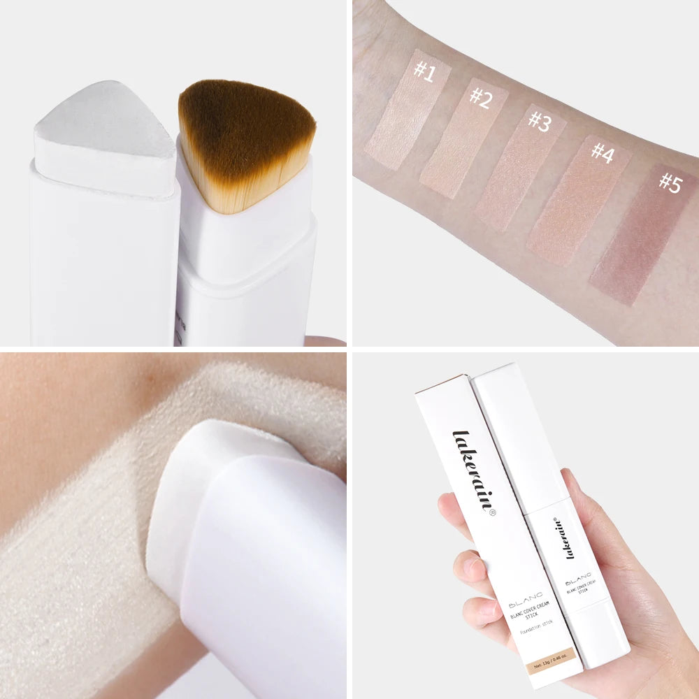 Color-Adapting Foundation Stick with Built-in Blending Brush