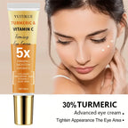 YUITIKUE Turmeric Vitamin C Eye Cream for Dark Circles and Firming
