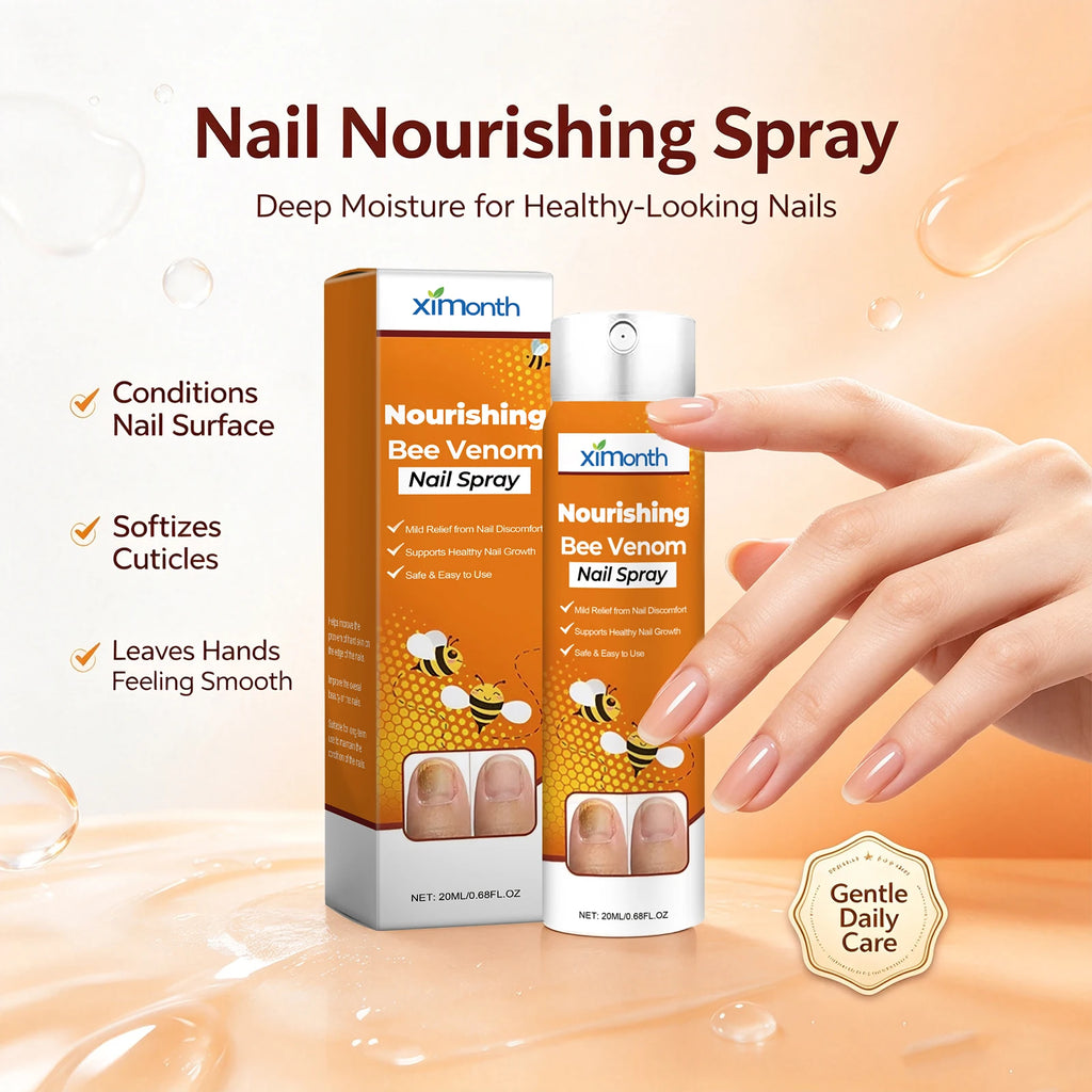 Bee Venom Nourishing Nail Spray for Brittle and Discolored Nails