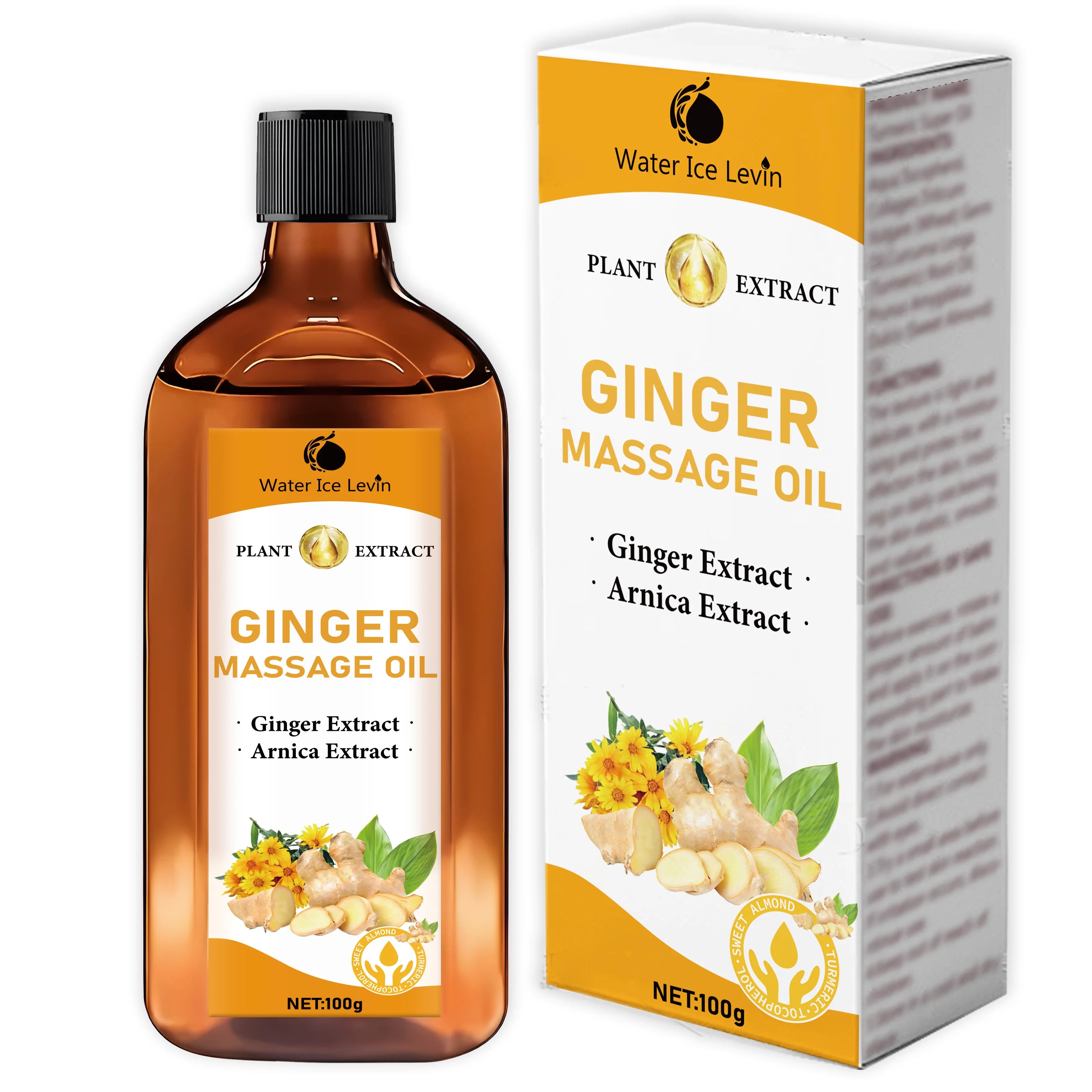 Cold Pressed Ginger Massage Oil Moisturizing Body and Skin Care - 11