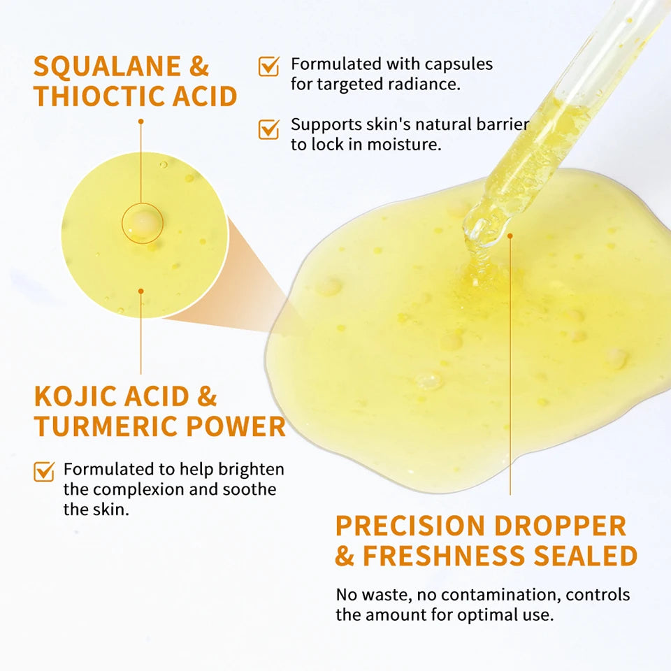 Brightening Kojic Acid and Turmeric Face Serum