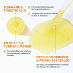 Brightening Kojic Acid and Turmeric Face Serum for Glowing Skin