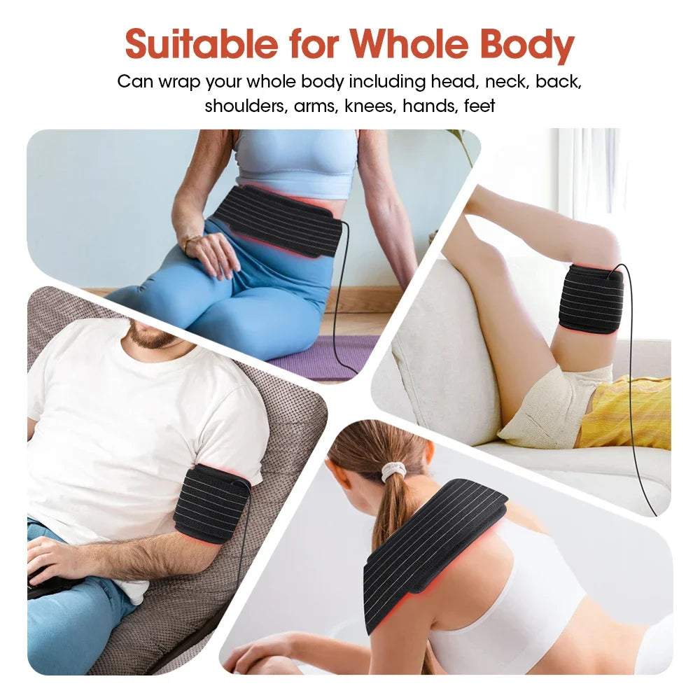 Red Light Therapy Belt for Body Pain Relief and Skin Rejuvenation