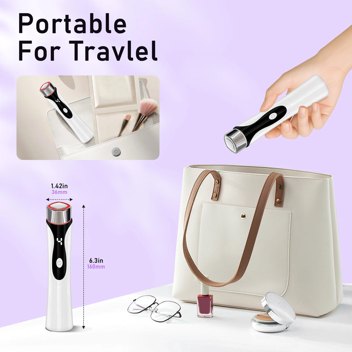Microcurrent Facial Massager for Skin Tightening and Lifting