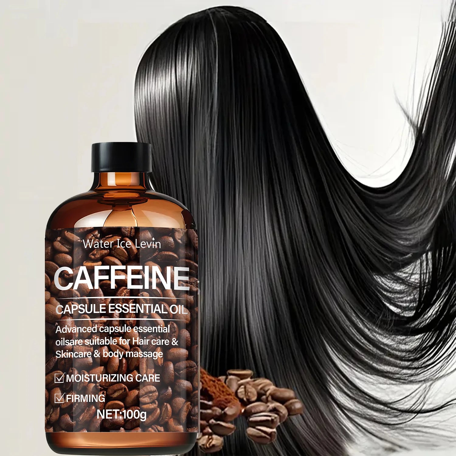 Caffeine Capsule Essential Oil 100g Hair Skin and Body Moisturizer