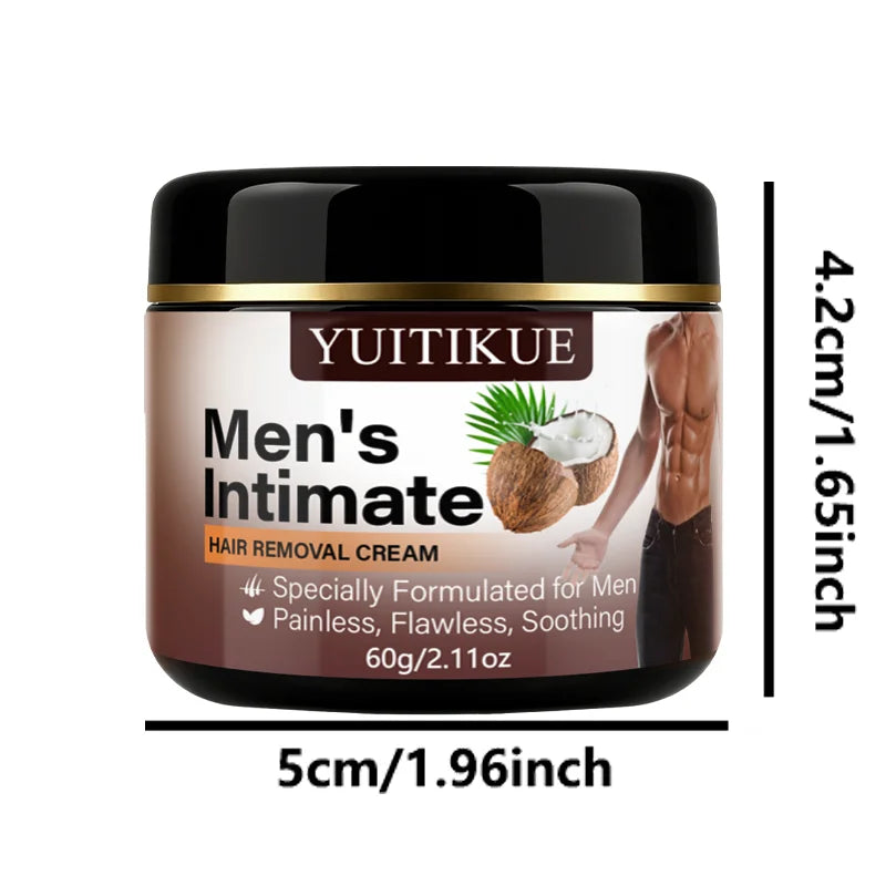 Mens Intimate Hair Removal Cream Painless Body Depilatory for Sensitive - 14