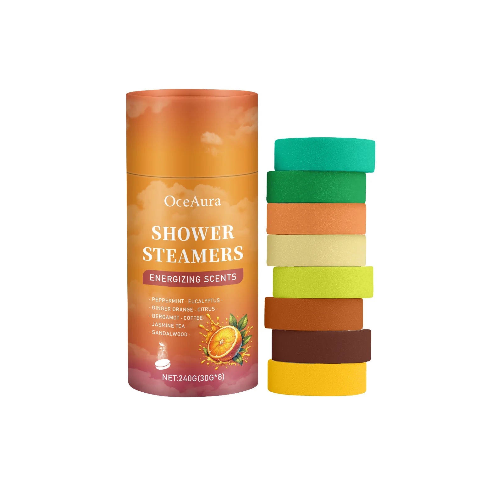 8 Piece Aromatherapy Shower Steamer Tablet Set for Relaxation - 16