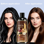 Caramel Brown Hair Dye Shampoo 100ml Plant Extract Grey Coverage
