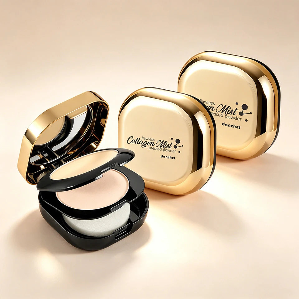 Collagen Infused Oil Control Pressed Powder for Flawless Matte Finish - 19