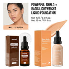 Liquid Foundation and Primer Makeup Set for Long-Lasting Coverage