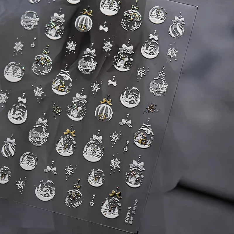 3D Christmas Cartoon Nail Art Stickers - 62