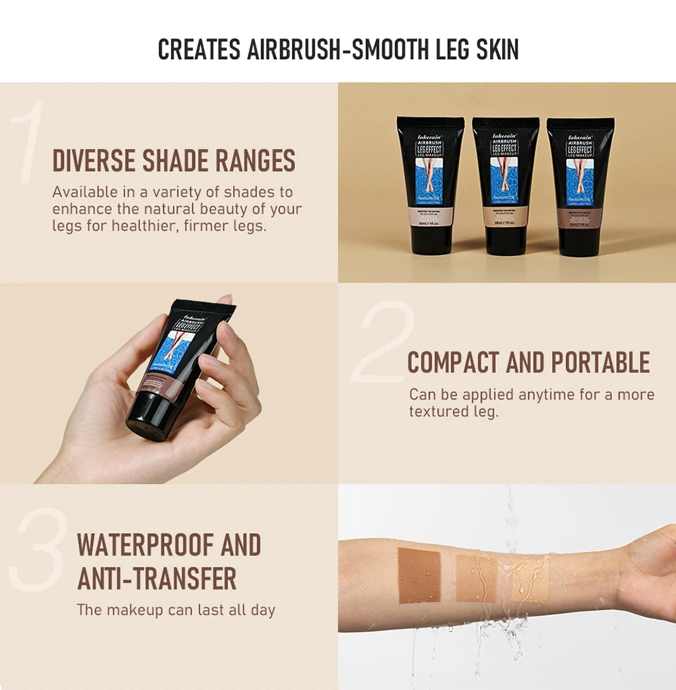 Waterproof Leg Foundation for Flawless Smooth Skin - 8