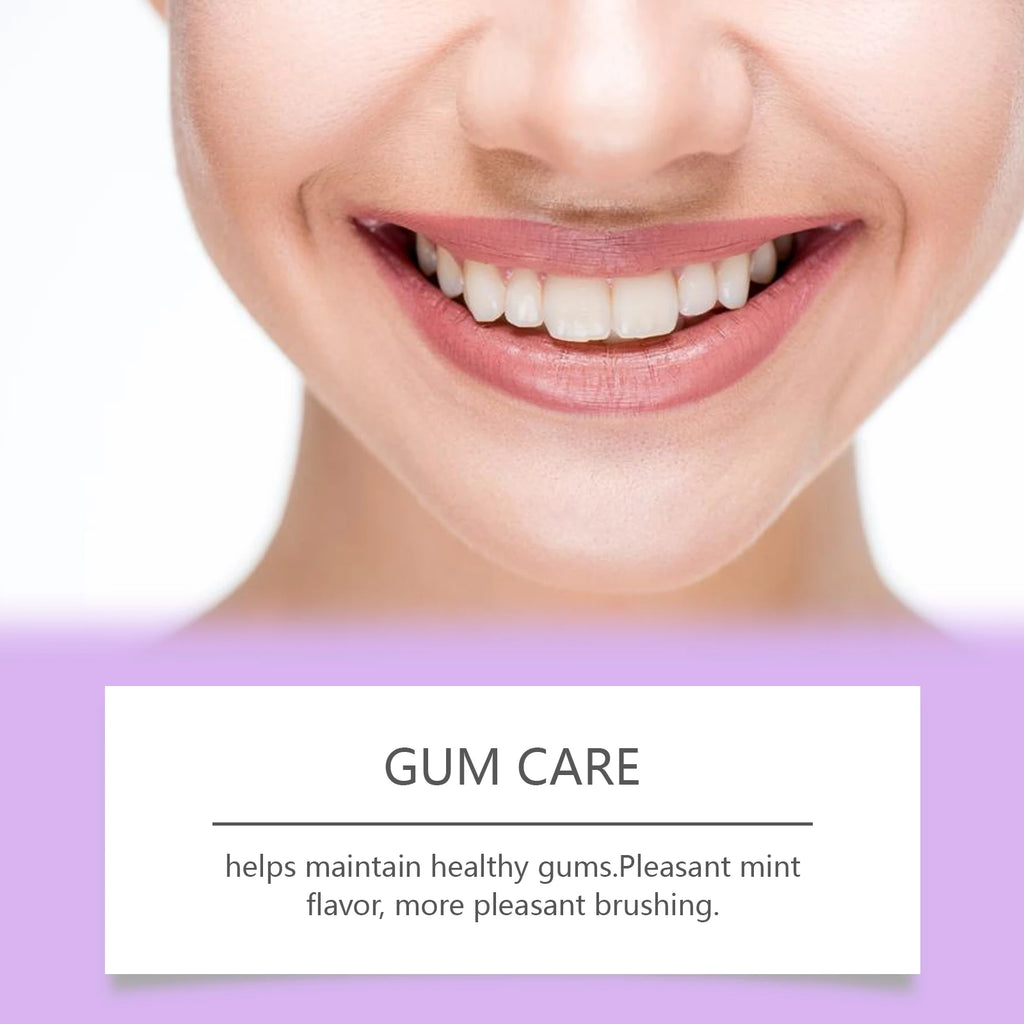 Purple Teeth Whitening Toothpaste for Stain Removal