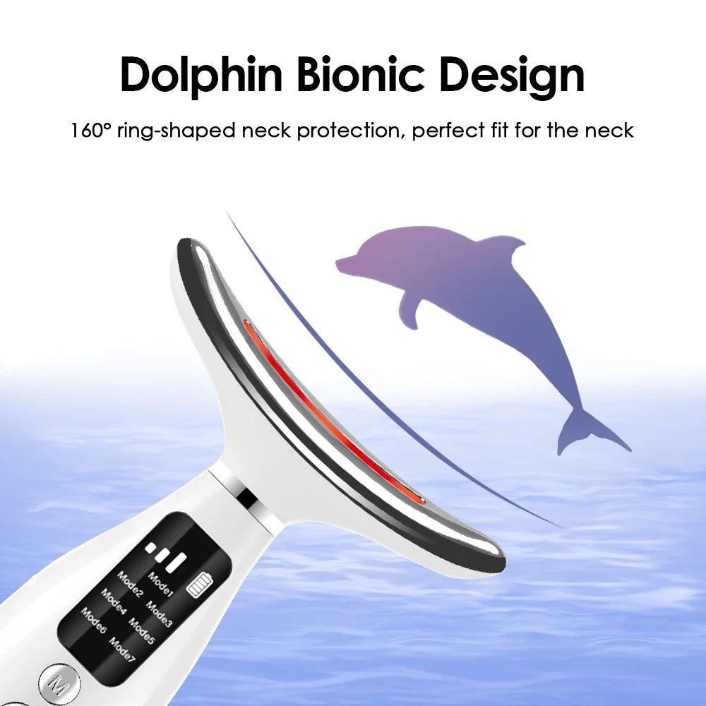 LED Facial and Neck Skin Tightening Massage Device - 10