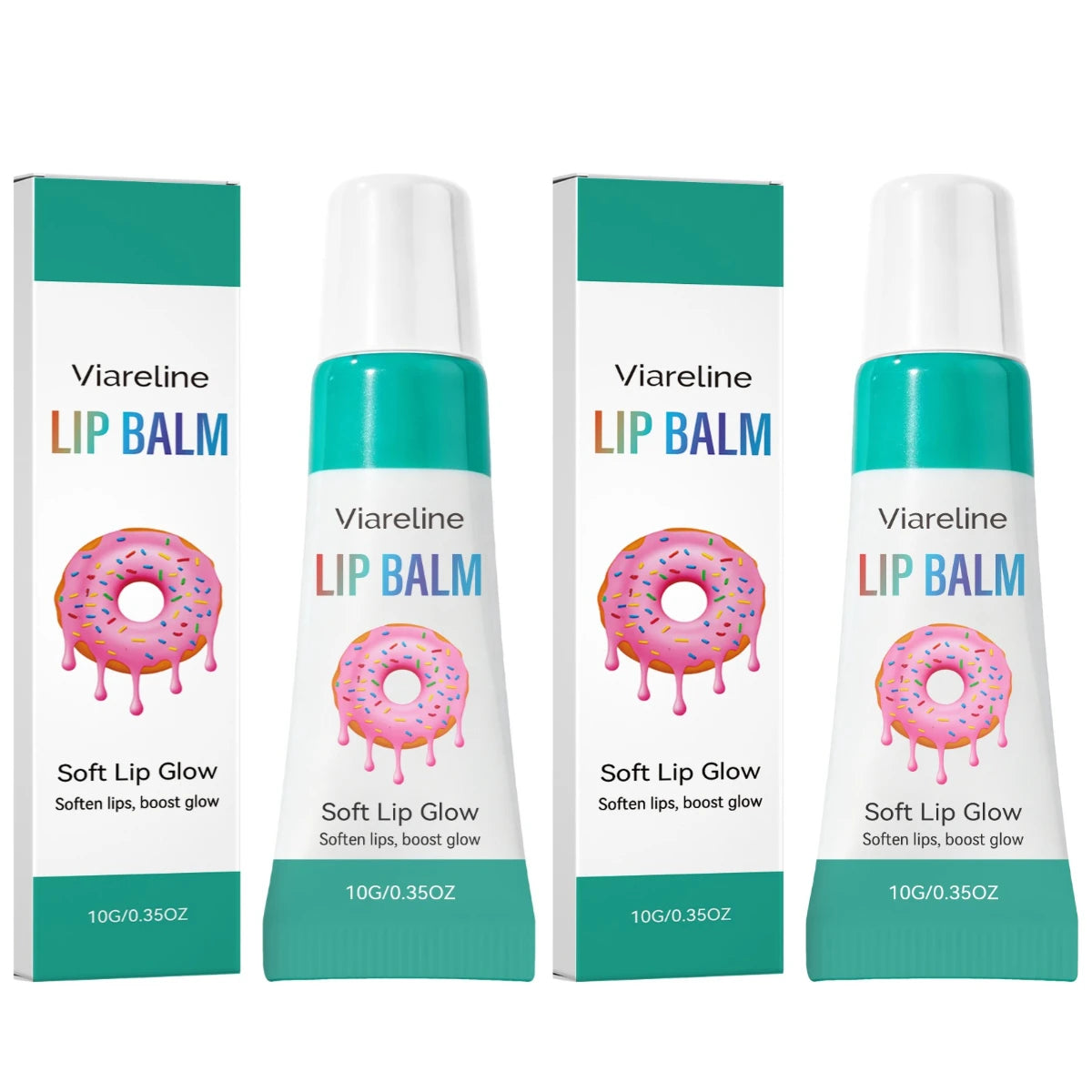 Viareline Lip Balm Moisturizing Hydrating Gloss for Soft Lips - 15