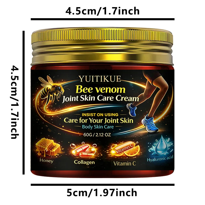 YUITIKUE Bee Venom Joint Cream Moisturizing Body Skin Care - 8
