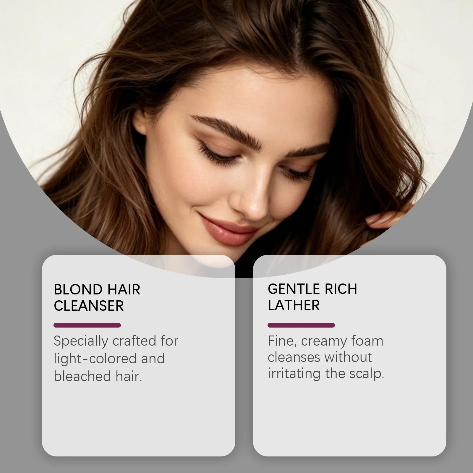 Purple Shampoo for Blonde Bleached and Silver Hair Color Treatment