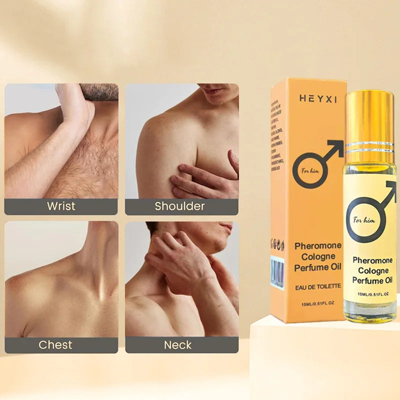 Heyxi Pheromone Cologne Oil Roll On Fragrance for Men