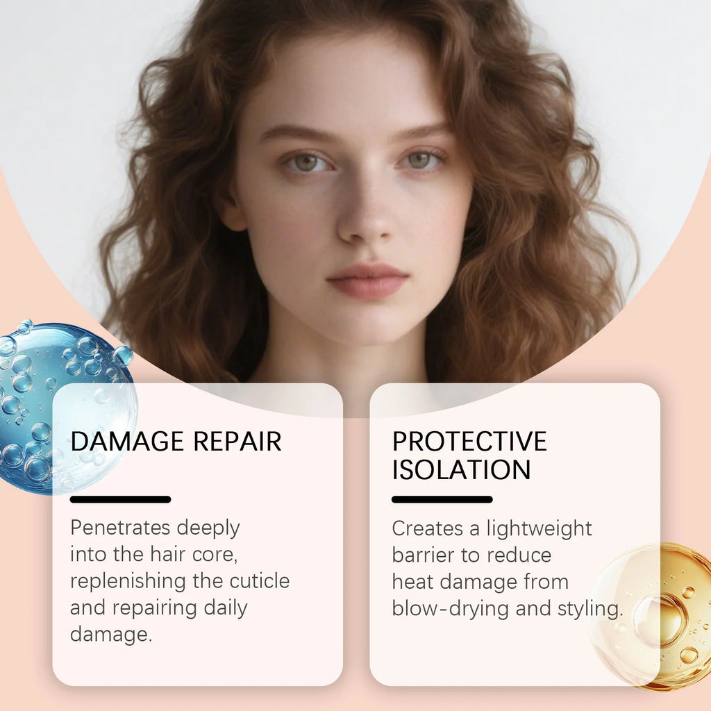 Leave-in Hair Conditioner Cream for Anti-Frizz and Deep Moisturizing