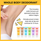 Long-Lasting Invisible Whole Body Deodorant Cream