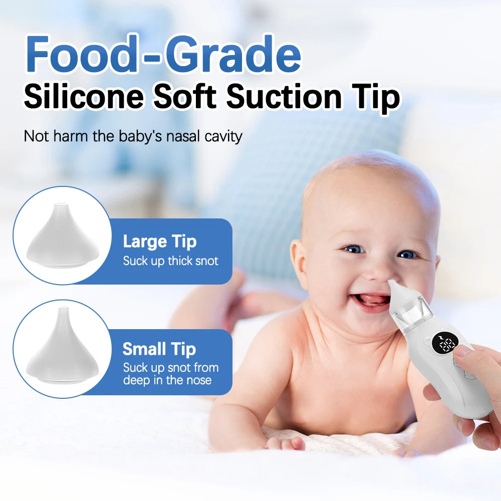 Electric Baby Nasal Aspirator with Music and Gentle Suction
