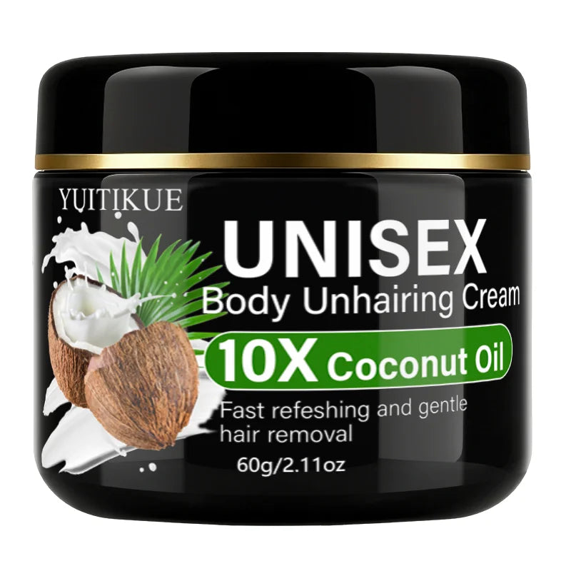 Coconut Oil Unisex Body Hair Removal Cream 60g