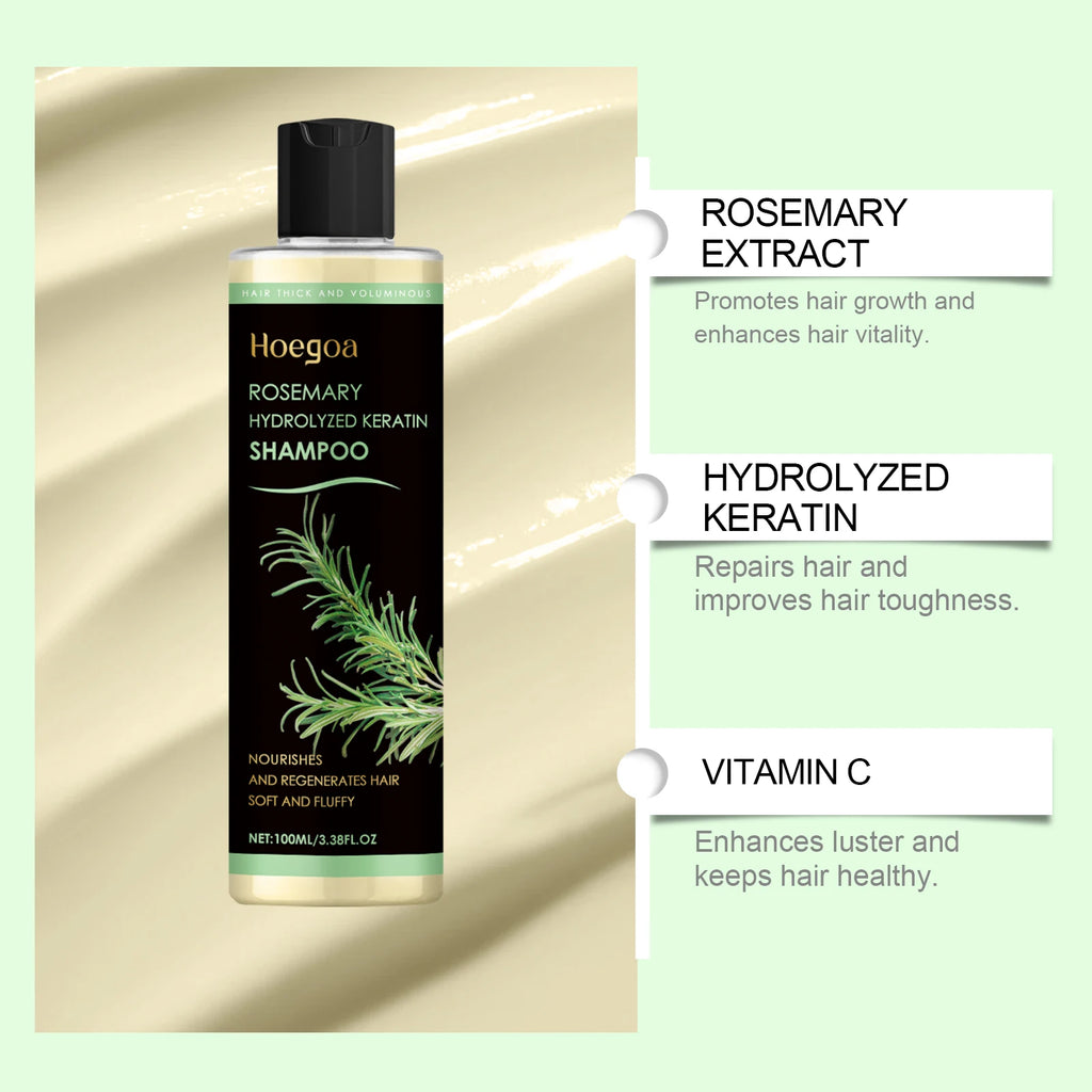 Rosemary Hydrolyzed Keratin Thickening and Moisturizing Hair Shampoo