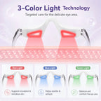 LED Red Light Eye Massager for Dark Circles and Puffiness