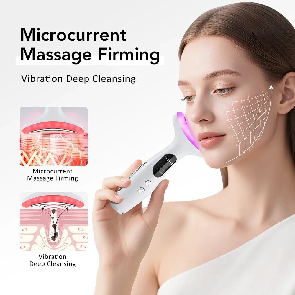 7-Color LED Neck and Face Lifting Massager - 2
