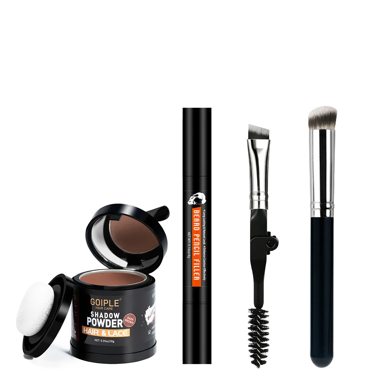 Goiple Hairline Powder and Beard Pen Hair Root Touch Up Concealer Set - 11