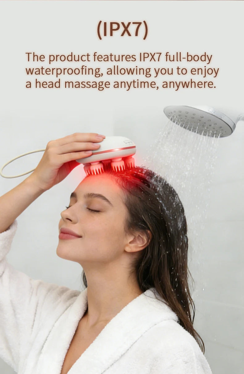 Cordless Waterproof Scalp and Body Massage Device
