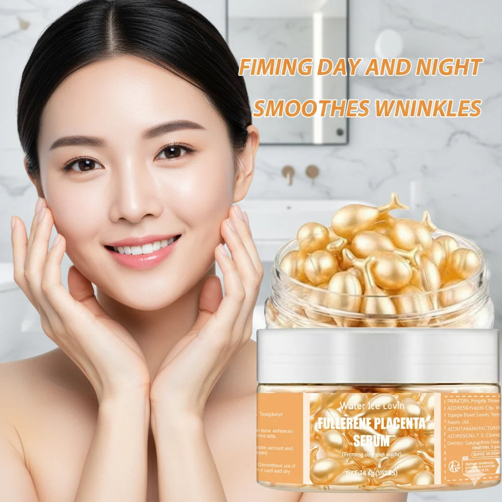 Peptide Hyaluronic Acid Face Serum Capsules Anti Aging Moisturizer - 2