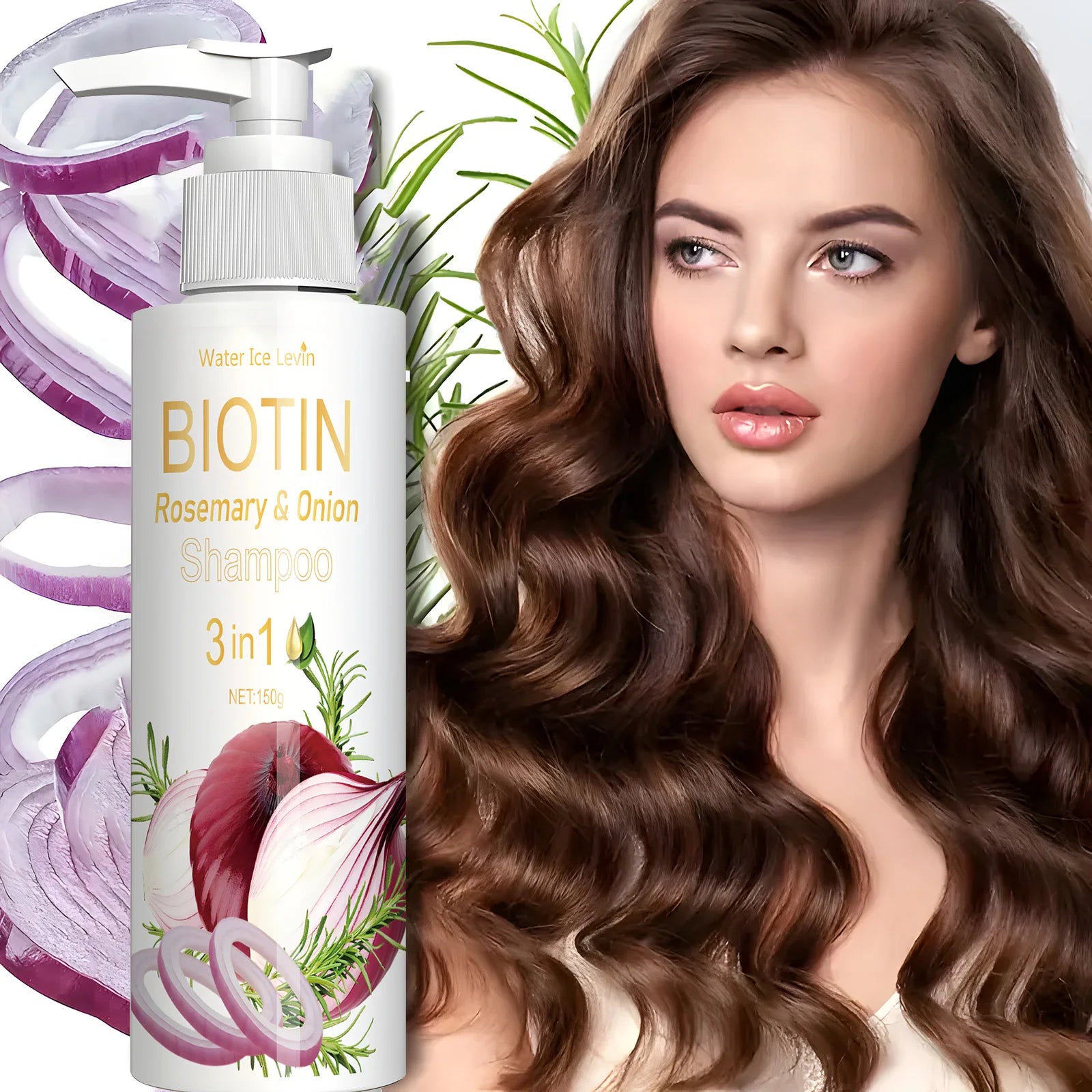 Biotin Rosemary and Onion 3-in-1 Hair Strengthening Shampoo 150g