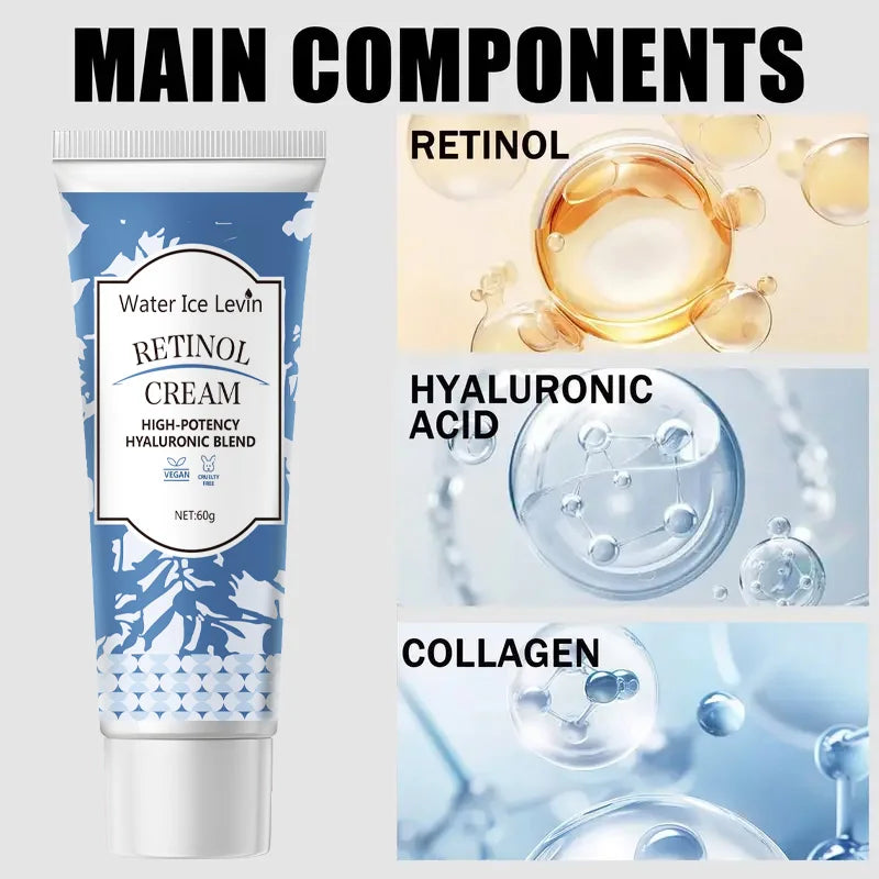 Water Ice Levin Retinol Cream Hyaluronic Acid Face Moisturizer
