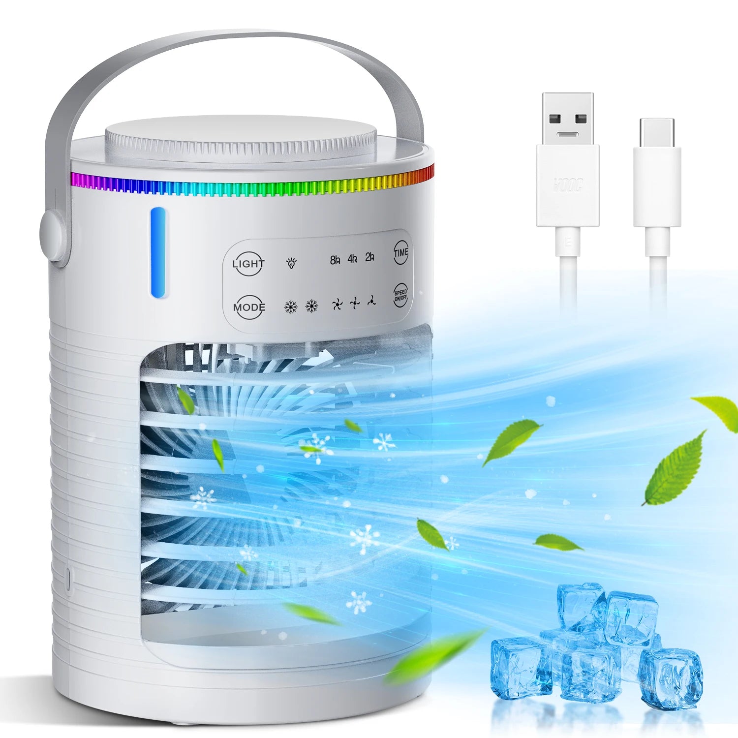 Portable Desktop Air Cooling Fan with Humidifier - 13